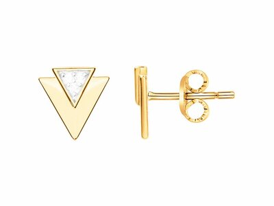 Loumya Silver | Boucles d'Oreilles | Plaqué Or | Oxyde de Zirconium | 76400112