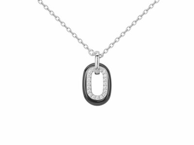 Loumya Silver | Collier | Argent | Céramique | Oxyde de Zirconium | 1-72-0221