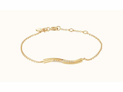 Diamanti Per Tutti | Bracelet | Argent | Plaqué Or | Diamant M2599-3S1
