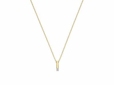 Ti Sento | Collier | Argent | Plaqué Or | Oxyde de Zirconium | 34131ZY