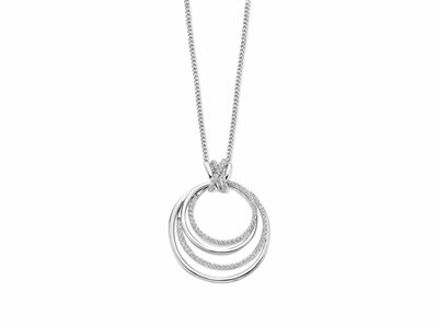 Naiomy Silver | Collier | Argent | Oxyde de Zirconium | ø30mm | N6C57