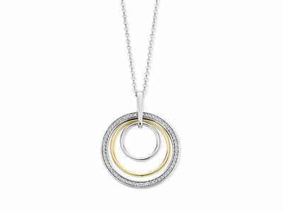 Naiomy Silver | Collier | Argent Bicolore | Oxyde de Zirconium | N6D57