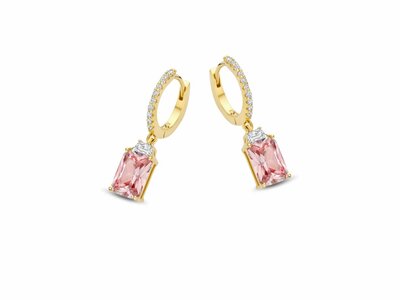 Naiomy Silver | Boucles d'Oreilles | Plaqué Or | Oxyde de Zirconium | N6E62