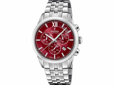 Festina | Homme | Quartz | Chrono | Swiss Made | Acier Inoxydable | 41mm | F20040/5