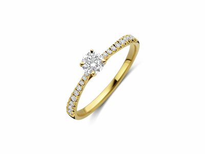 Loumya Gold "Or" | Bague | Or Jaune | Diamants de Synthèse 0.47ct | LAB15