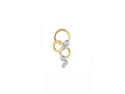 Loumya Gold "Or" | Pendentif | Or Jaune | Bicolore | Diamants 0.37ct | D26-027