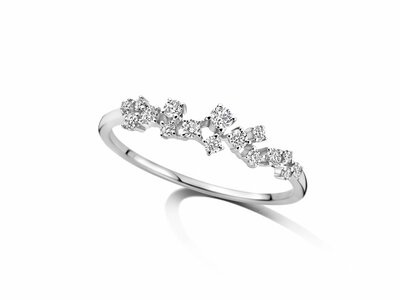 Loumya Gold "Or" | Bague | Or Blanc | Diamants 0.24ct | D26-107
