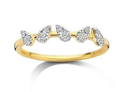 Loumya Gold "Or" | Bague | Or Jaune | Bicolore | Diamants 0.21ct | S1008