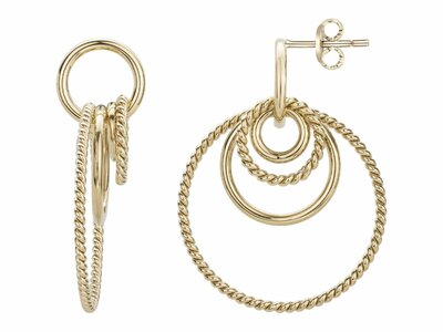 Loumya Steel | Boucles d'Oreilles | Acier Inoxydable | Doré | 842-261.J