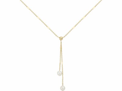 Loumya Steel | Collier | Acier Inoxydable | Doré | Perles Synthétiques | 872-222.J