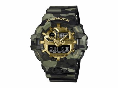 Casio | Homme | Quartz | Analogique Digitale | G-Shock | GA-700CMG-3AER