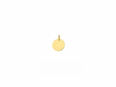 Loumya Gold "Or" | Pendentif | Or Jaune | Personnalisable | ø11mm | AH0090B