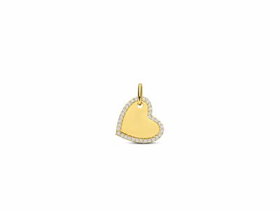 Loumya Gold "Or" | Pendentif | Or Jaune | Oxyde de Zirconium | Personnalisable | AH0173C