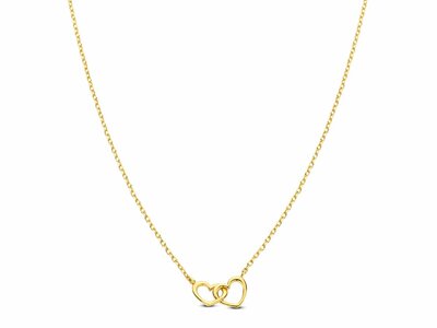 Loumya Gold "Or" | Collier | Or Jaune | Coeurs | AK0106B
