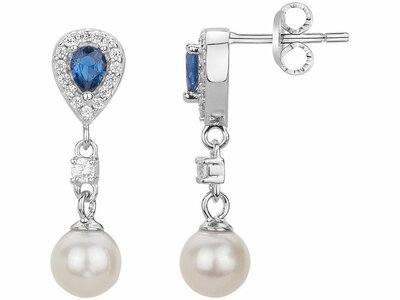 Loumya Silver | Boucles d'Oreilles | Argent | Oxyde de Zirconium | Perles | 70400897