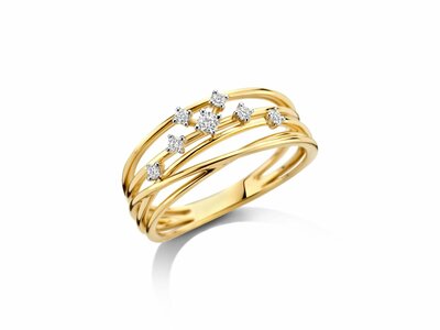 Loumya Gold "Or" | Bague | Or Jaune | Bicolore | Diamants 0.15ct | D26-047