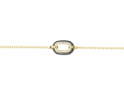 Loumya Silver | Bracelet | Plaqué Or | Oxyde de Zirconium | Céramique | 1-36-0047