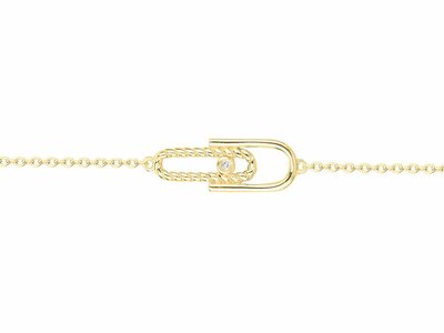 La Garçonne Diamant | Bracelet | Plaqué Or | Diamant 0.015ct | 26300051