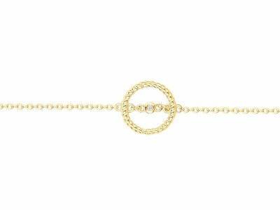 La Garçonne Diamant | Bracelet | Plaqué Or | Diamant 0.015ct | 26300053