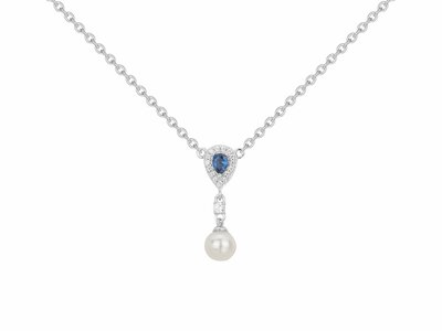 Loumya Silver | Collier | Argent | Oxyde de Zirconium | Perle d'Eau Douce | 70701200