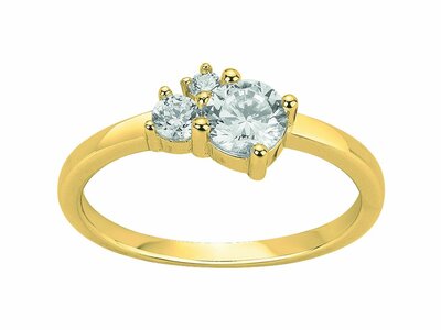 Loumya Silver | Bague | Plaqué Or | Oxyde de Zirconium | 76100476