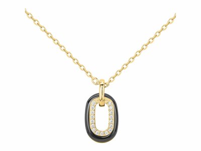 Loumya Silver | Collier | Plaqué Or | Oxyde de Zirconium | Céramique | 1-76-0056
