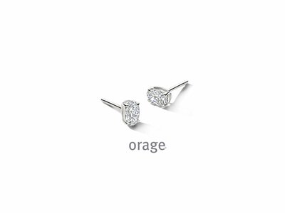 Orage | Boucles d'Oreilles | Argent | Oxyde de Zirconium | BC052