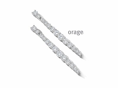 Orage | Boucles d'Oreilles | Argent | Oxyde de Zirconium | BC083