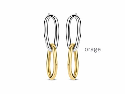 Orage | Boucles d'Oreilles | Acier | Bicolore | BC117