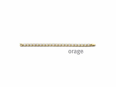 Orage | Bracelet | Acier | Doré | Oxyde de Zirconium | BC134