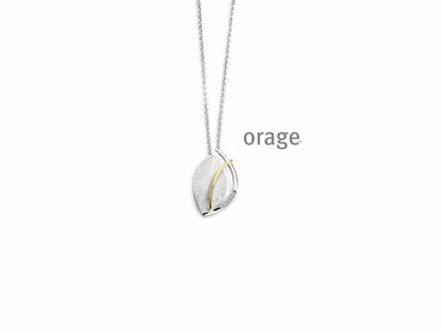 Orage | Collier | Argent Bicolore & Oxyde de Zirconium | BC158