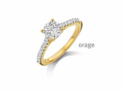 Orage | Bague | Plaqué Or | Oxydes de Zirconium | BC085