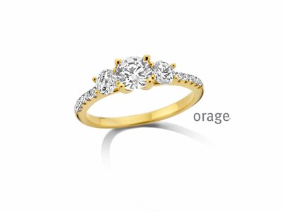 Orage | Bague | Plaqué Or | Oxydes de Zirconium | BC087