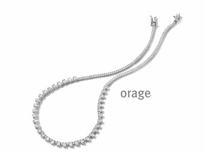 Orage | Collier | Argent | Oxyde de Zirconium | Rivière | BC055