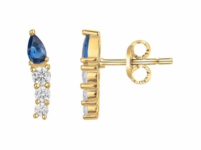 Loumya Silver | Boucles d'Oreilles | Plaqué Or | Oxyde de Zirconium | 76400306