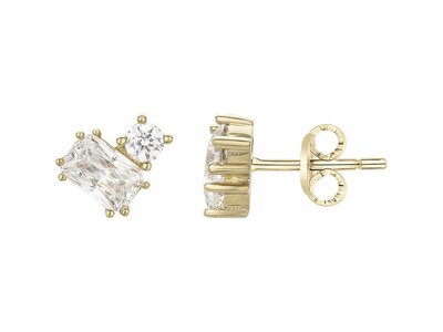 Loumya Silver | Boucles d'Oreilles | Plaqué Or | Oxyde de Zirconium | 76400540