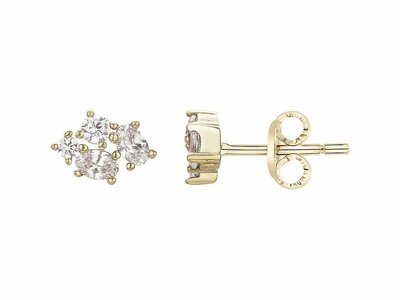 Loumya Silver | Boucles d'Oreilles | Plaqué Or | Oxyde de Zirconium | 76400541